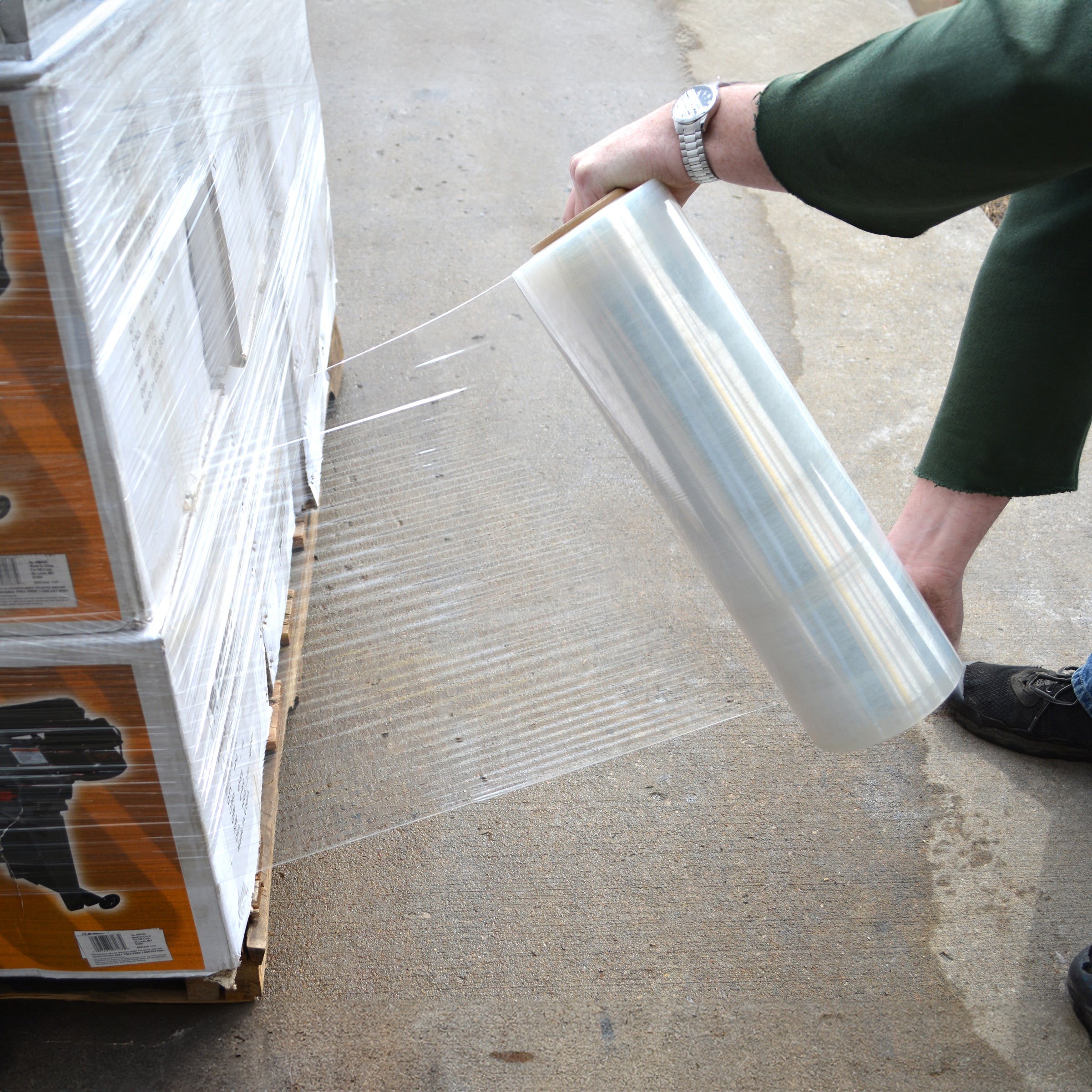 4 Piece Stretch Wrap Roll  18 In. X 1500 Ft.